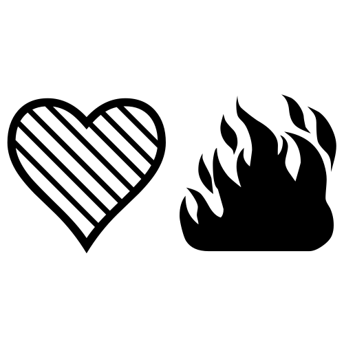 💚🔥 Emoji Domain black and white Symbola rendering